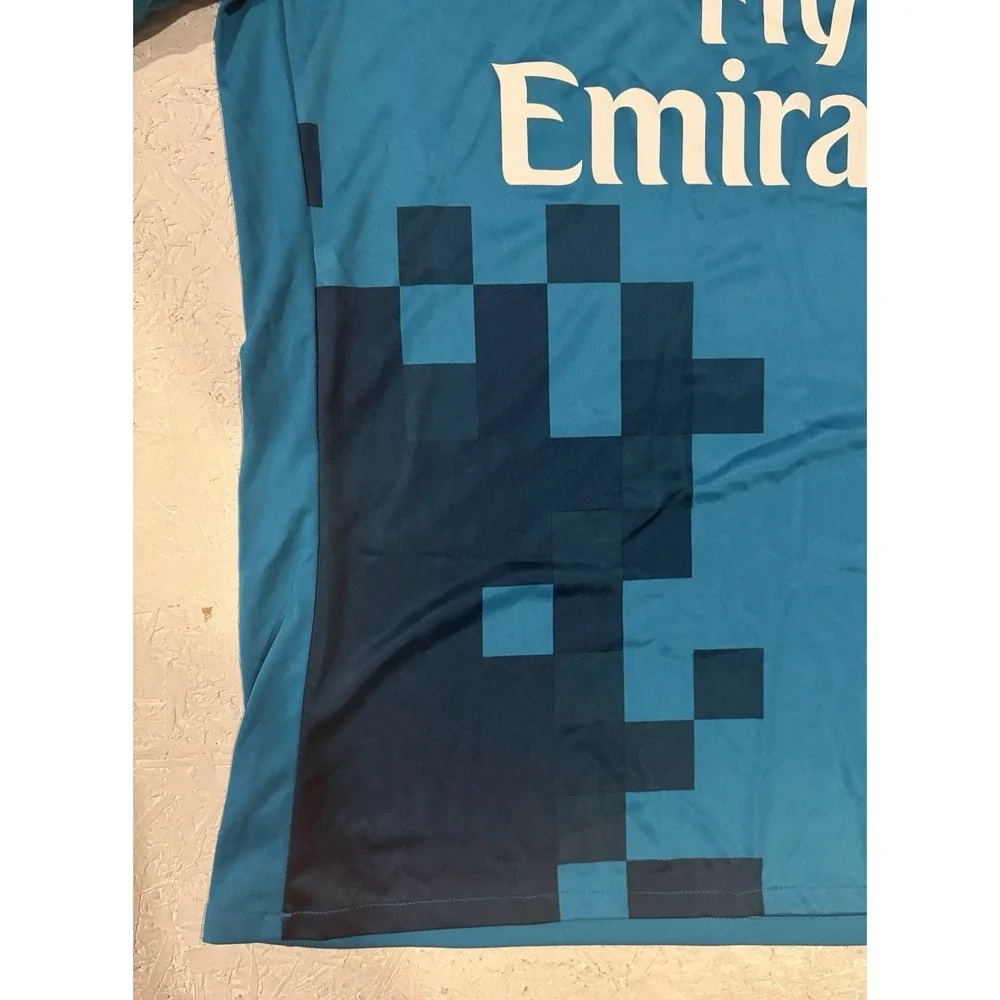 Adidas Real Madrid Third 2017/18 Soccer Jersey Mens Large Teal Blue Football